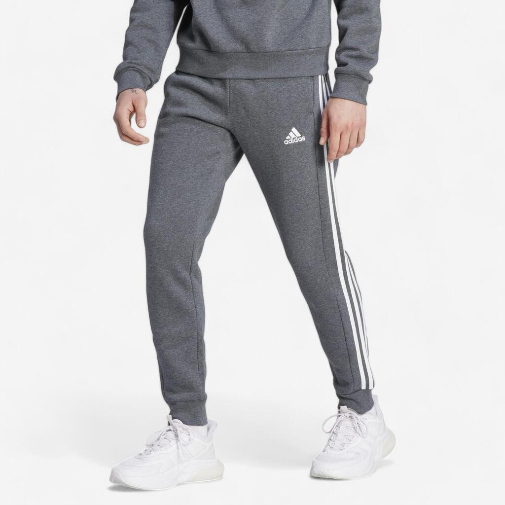 Men's Low-Impact Fitness Jogging Bottoms - Grey